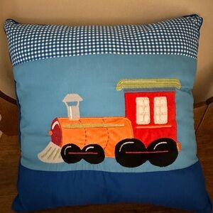 Colorful Train Decorative Pillow